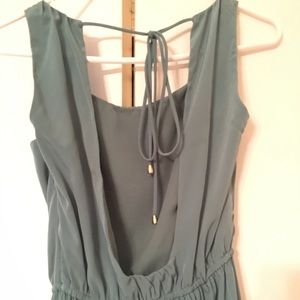 Open back maxi dress with two skits on the bottom